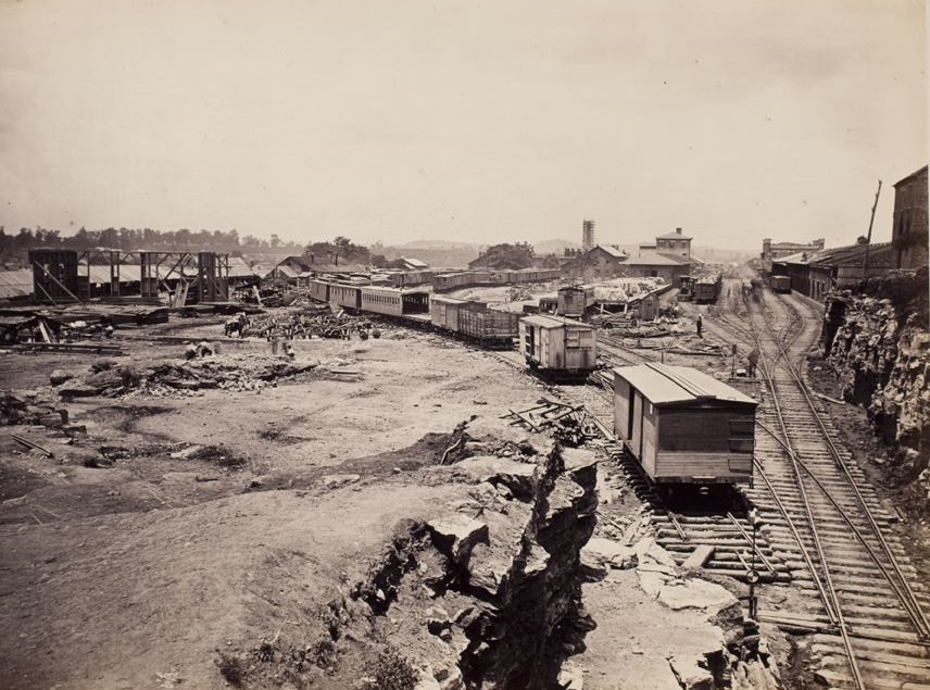 Railroad yard, 1865