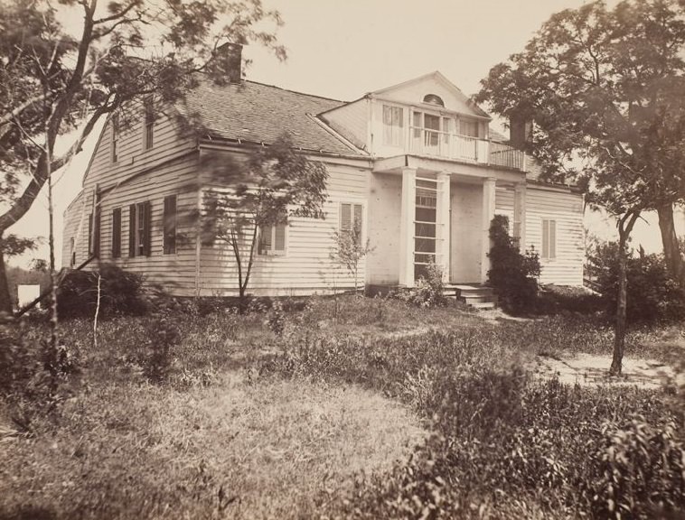 Shirley House, headquarters of Generals Logan & Leggett, 1865