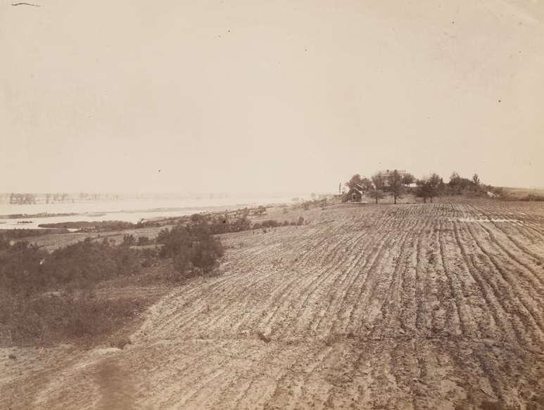 Site of the proposed national cemetery, Vicksburg, Mississippi, 1865