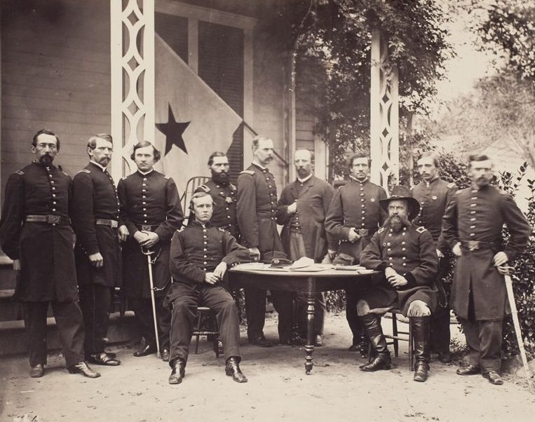 Brig. Gen. Vandevere and staff, Rome, Georgia, 1865