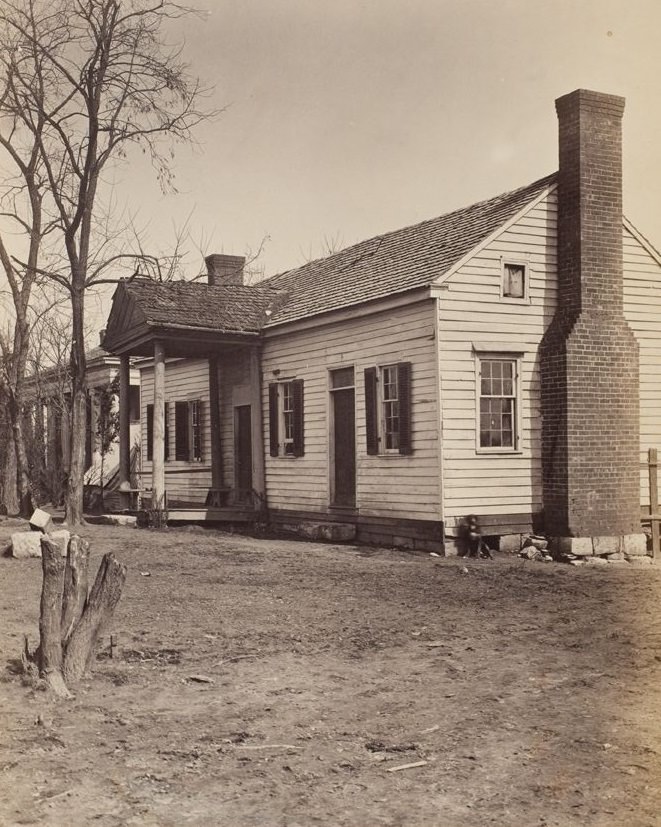 View of the first house built in Chattanooga, 1865