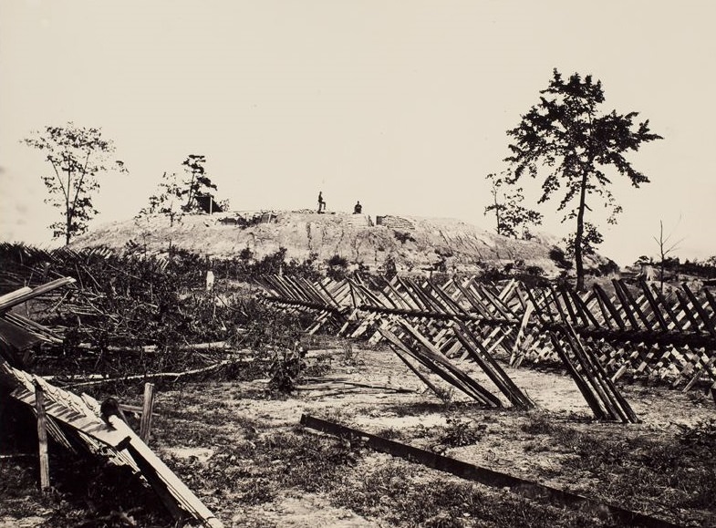 View of Rebel fortifications, Atlanta, Georgia, 1865