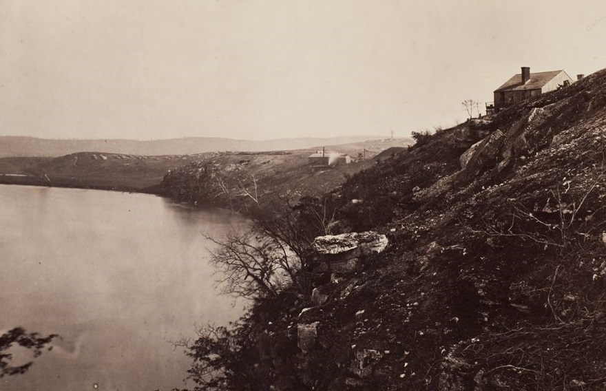 View on Tennessee River, northern edge of Chattanooga, 1865