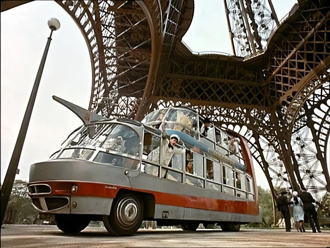 A Vision in Glass and Steel: The Futuristic Citroën U55 Double-Decker Bus of 1950s Paris