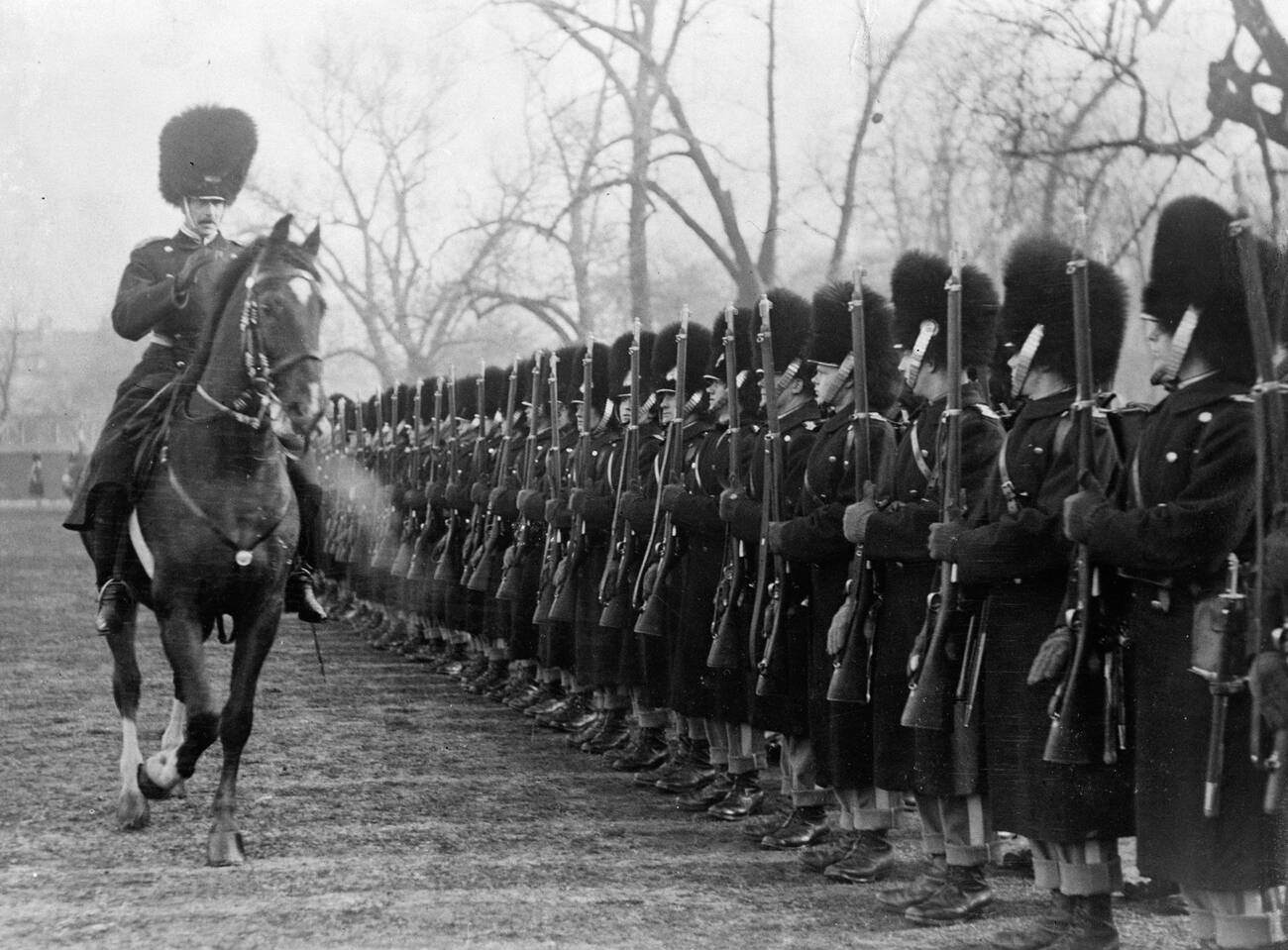 King Christian X bids farewell to his Old Guard, Copenhagen, 1934