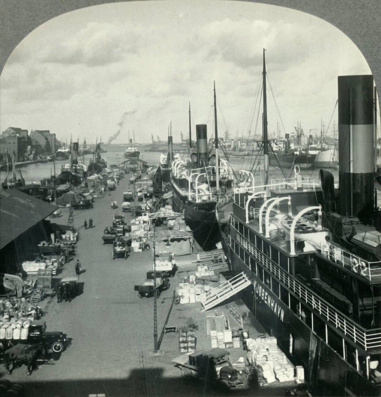 The Harbor of Copenhagen, Denmark, 1930s