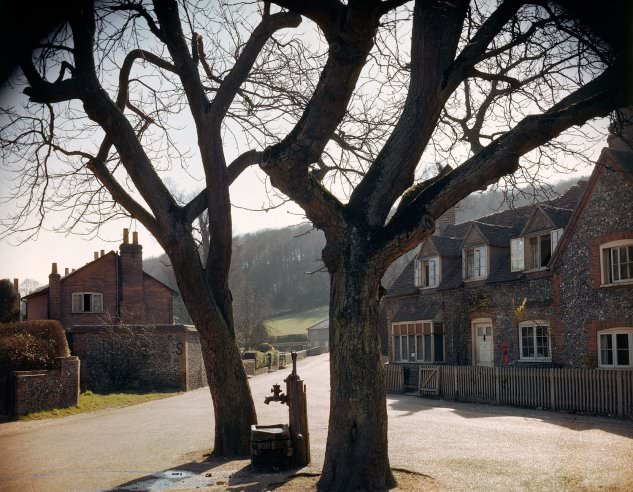 A small town in England in the spring of 1944, shortly before D-Day