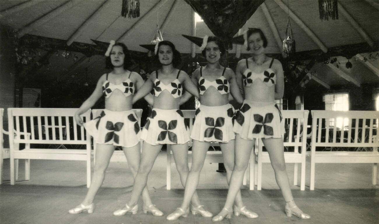 Four dancers in a show, Denmark