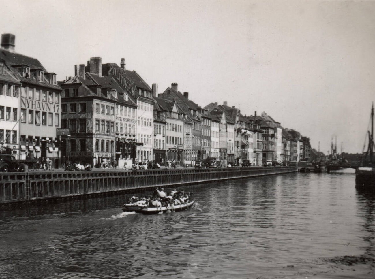 Nyhavn harbor, Copenhagen, Denmark, 1930s