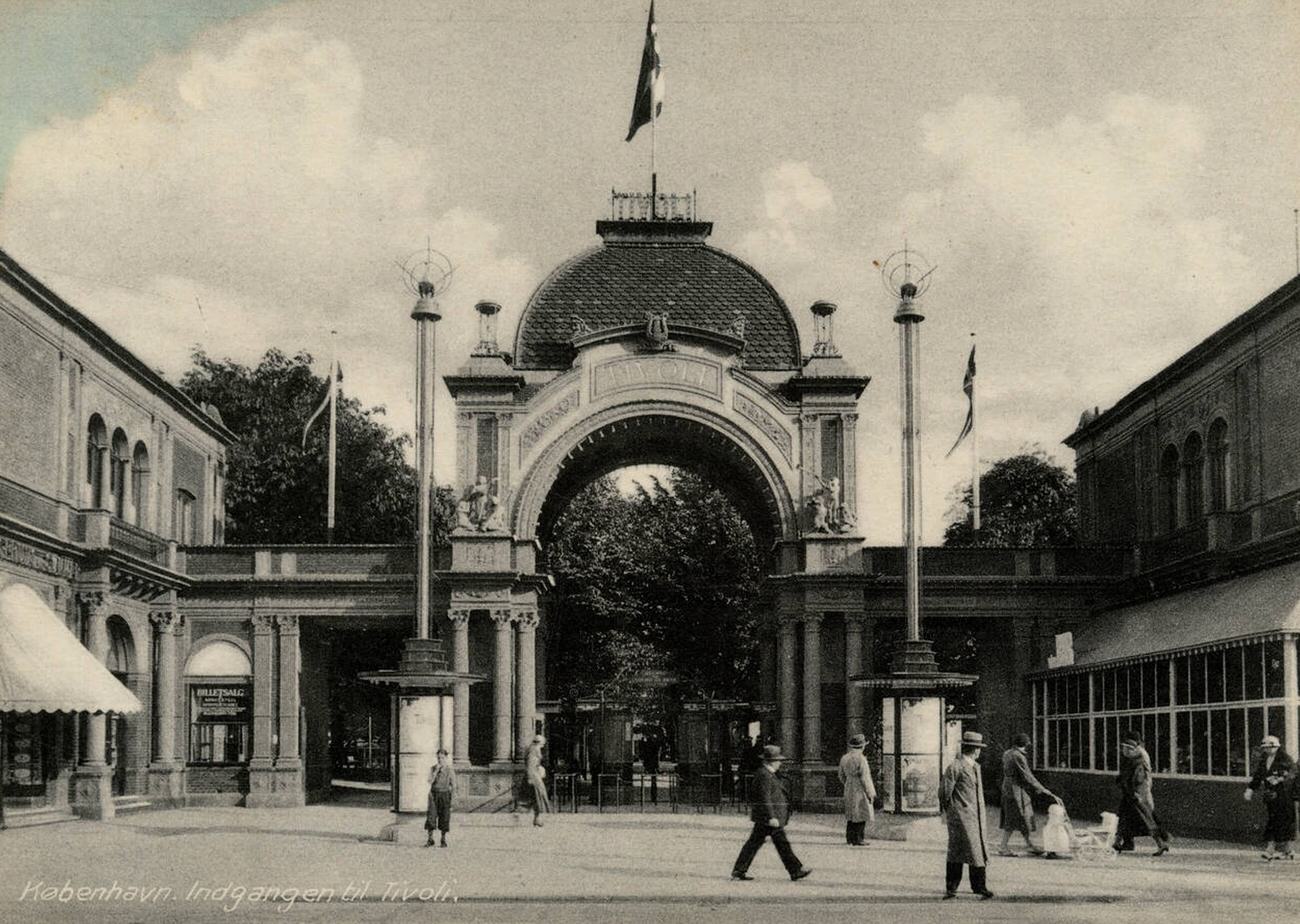 Entrance to Tivoli Gardens, Copenhagen, Denmark