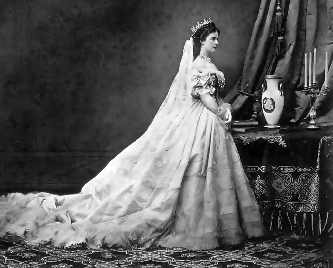 Empress Elisabeth of Austria, wife of Emperor Franz Josef, 1867.