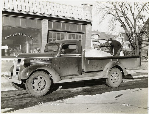 Model T 16 BA - F 28 In front of Mantei Sheet Metal Work.