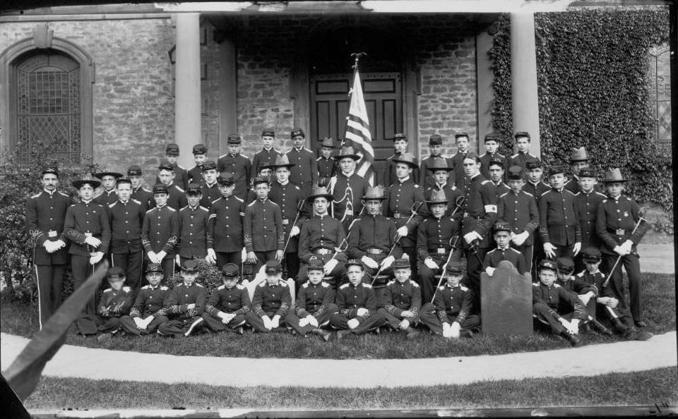 Group portrait with Thomas Alva Edison and Sir Thomas Lipton.