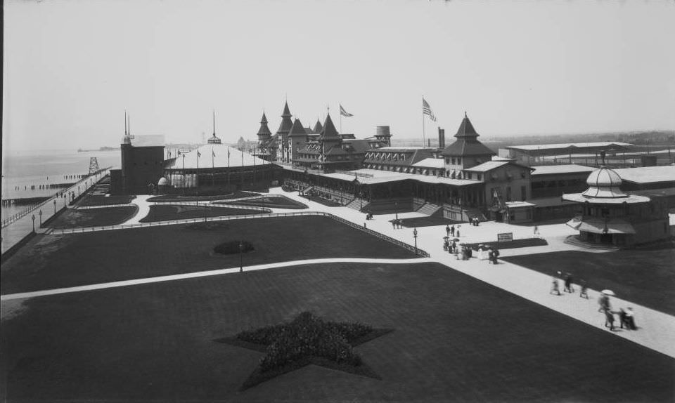 View of Manhattan Beach Hotel. Coney Island.