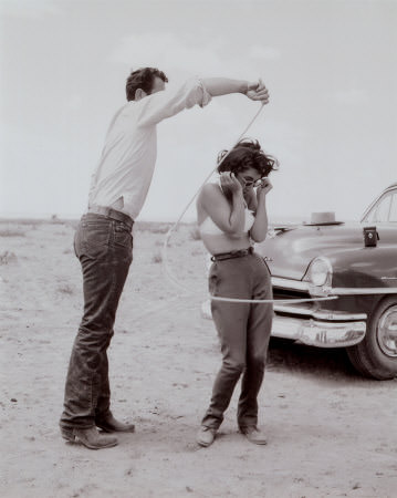 James Dean and Elizabeth Taylor in ‘Giant’, 1956.