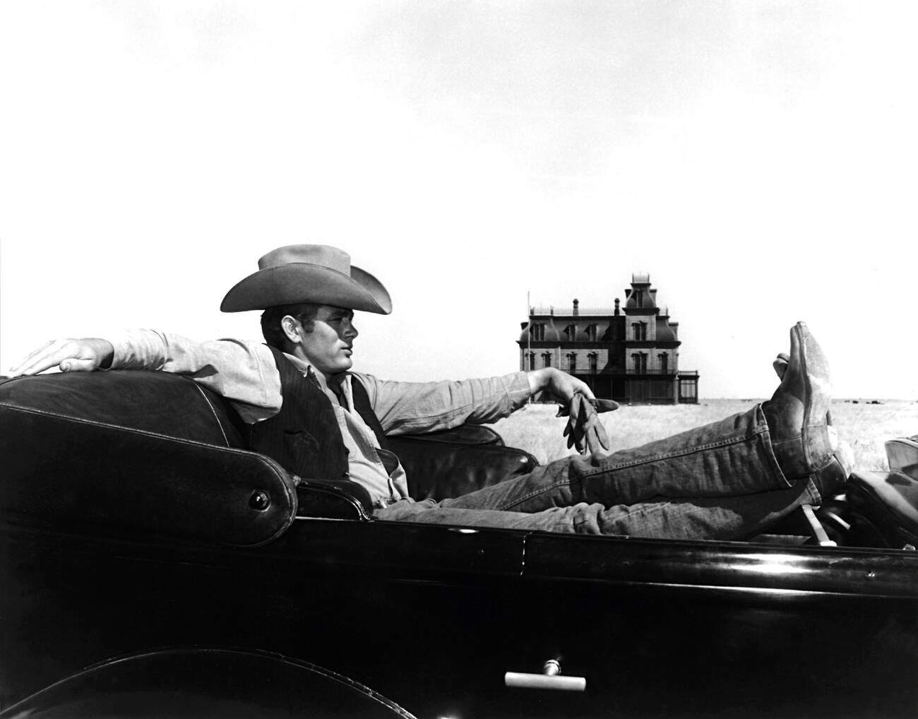 James Dean in ‘Giant’, 1956.