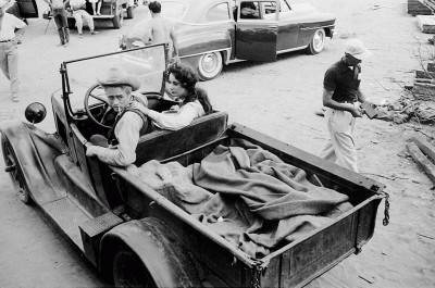 James Dean and Elizabeth Taylor in ‘Giant’, 1956.