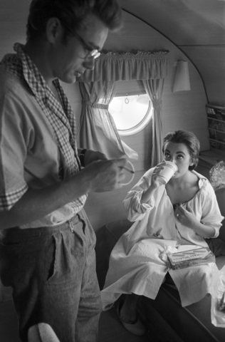 James Dean and Elizabeth Taylor in ‘Giant’, 1956.