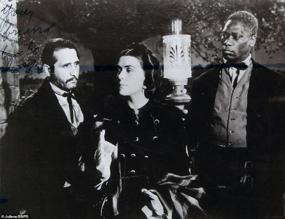 Victor Jory, Barbara O'Neil and Oscar Polk on set. Throughout his career Jory was mostly cast in villainous or sinister roles, like Jonas Wilkerson in Gone with the Wind