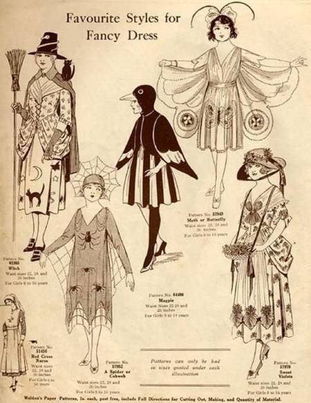 Halloween outfits, 1920