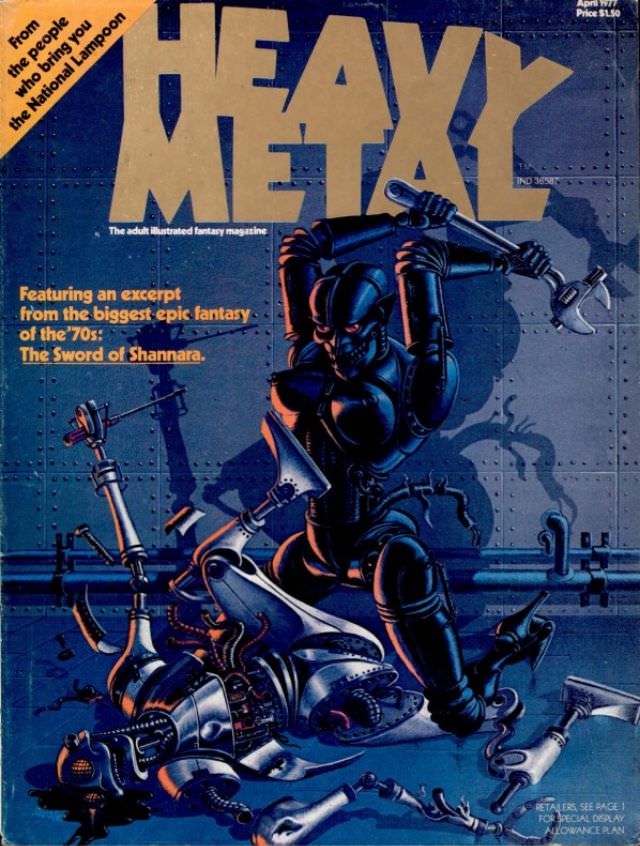 Heavy Metal Magazine Covers: A 1970s Blast of Sci-Fi and Fantasy