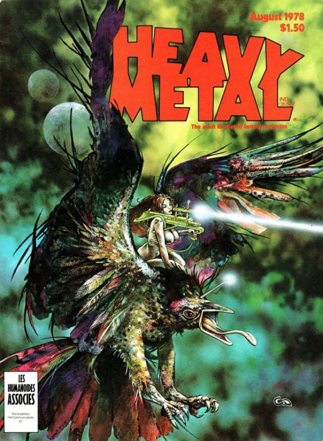 Heavy Metal Magazine Covers: A 1970s Blast of Sci-Fi and Fantasy