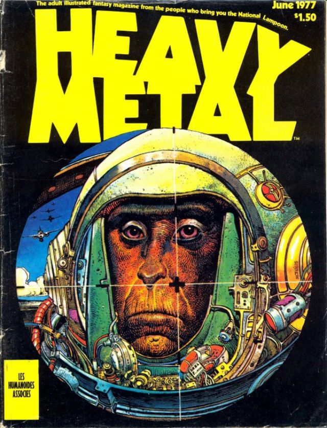 Heavy Metal Magazine Covers: A 1970s Blast of Sci-Fi and Fantasy