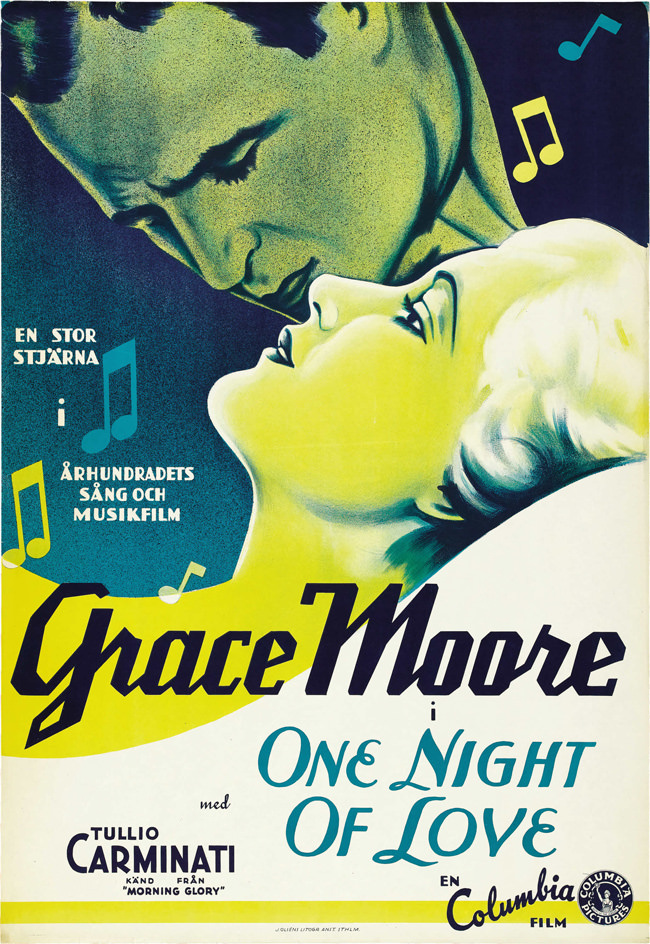 One Night of Love, 1934