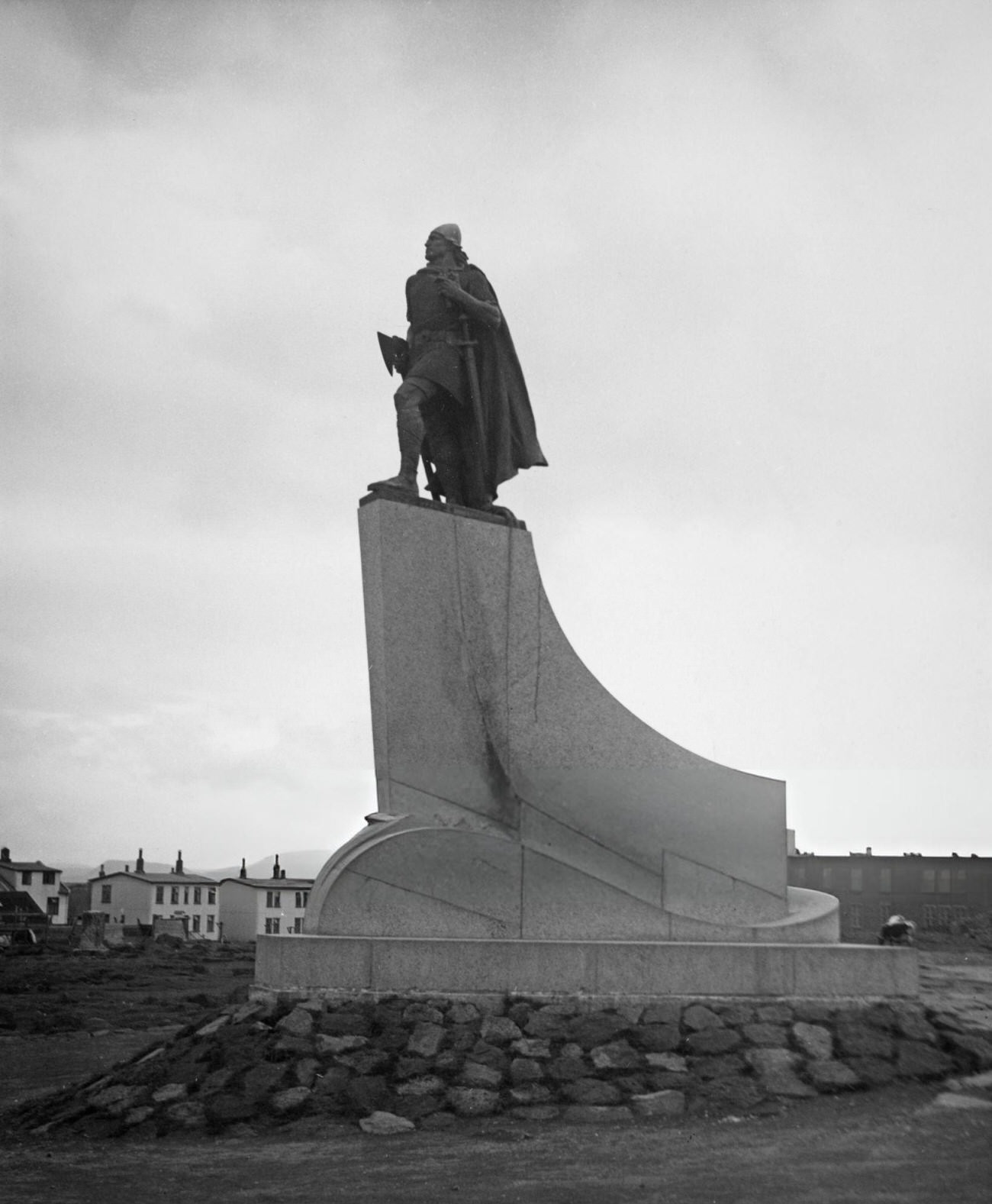 The Leif Eiricsson Memorial in Reykjavik, Iceland, 1932.