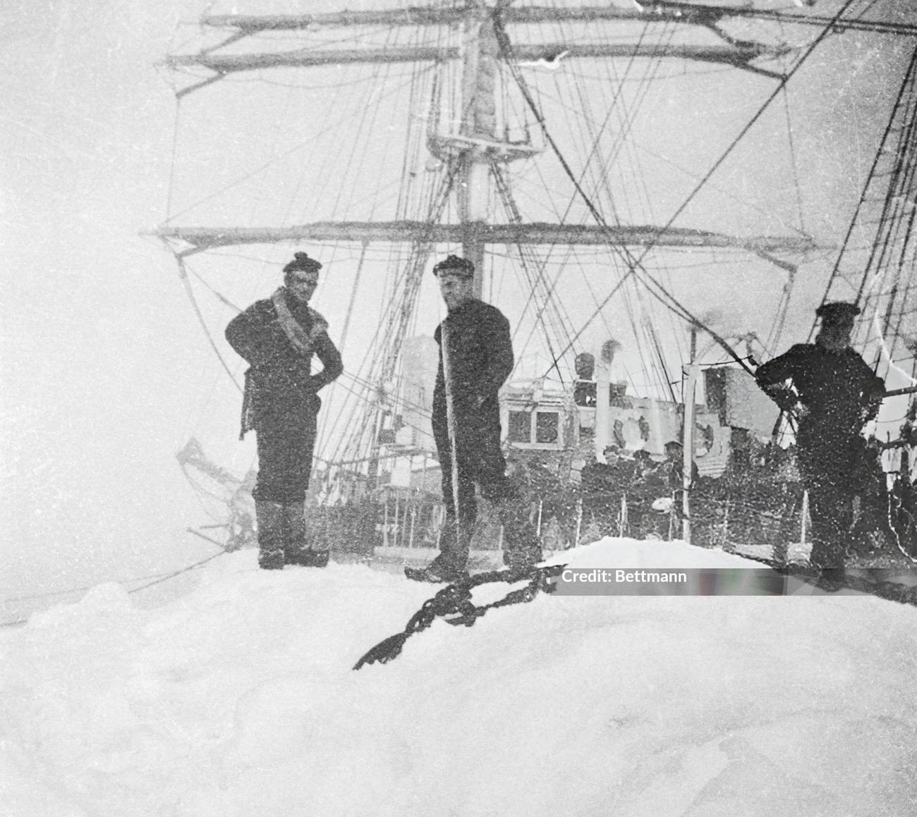 The French expedition headed by Dr. Charcot exploring Iceland, Greenland, and Spitzbergen, 1930s.