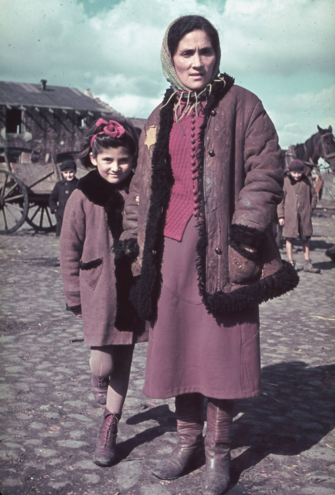 A woman and child, Kutno, Nazi-occupied Poland, 1939.