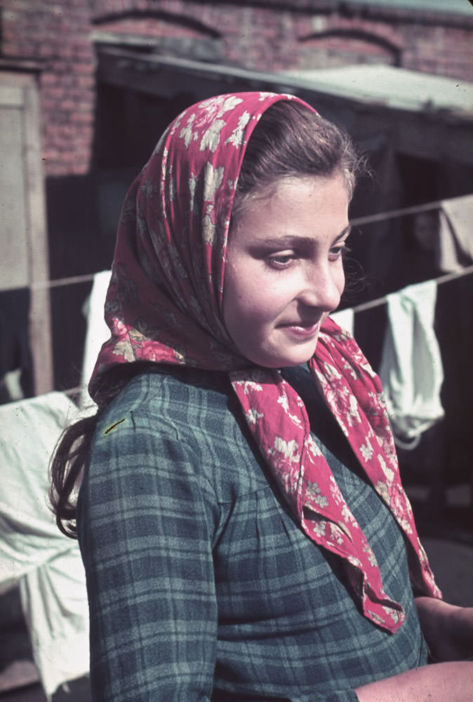 A girl, Kutno, Nazi-occupied Poland, 1939.