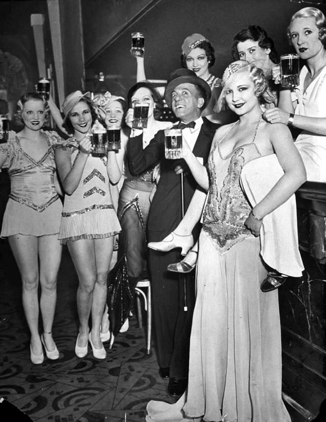 Raising a Glass to the New Year: Vintage Photos of Ladies Enjoying a Drink in the Early 1900s