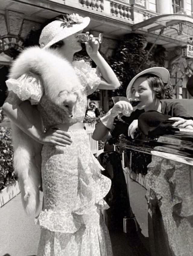 Raising a Glass to the New Year: Vintage Photos of Ladies Enjoying a Drink in the Early 1900s