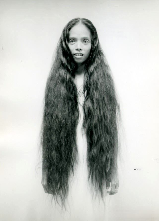 Flowing Locks: Specular Vintage Photos Long-Haired Ladies by Stan Shuttleworth