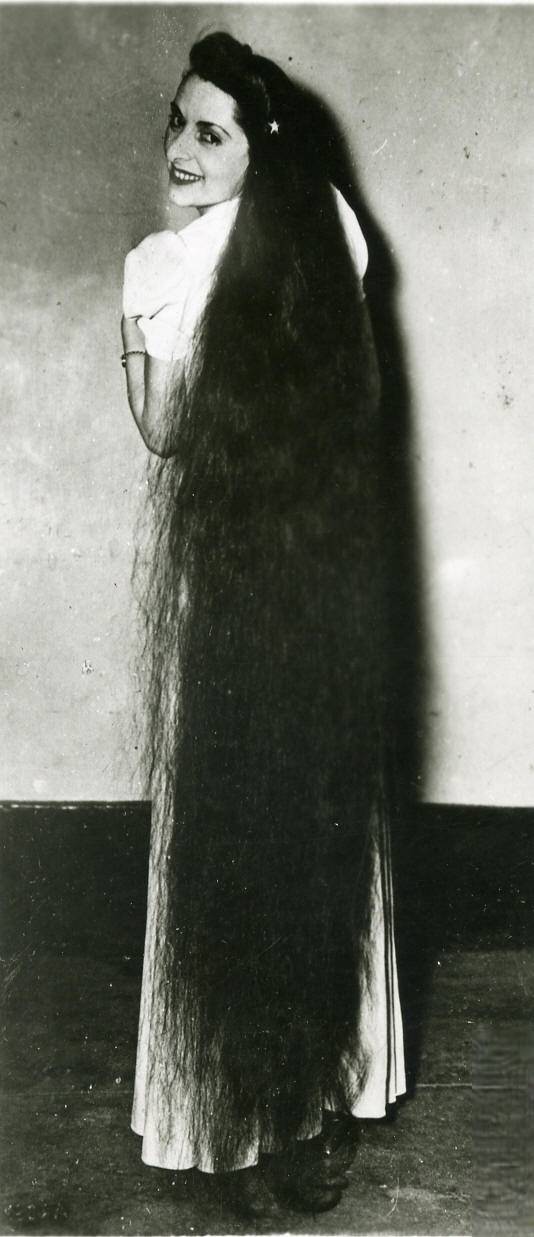 Flowing Locks: Specular Vintage Photos Long-Haired Ladies by Stan Shuttleworth