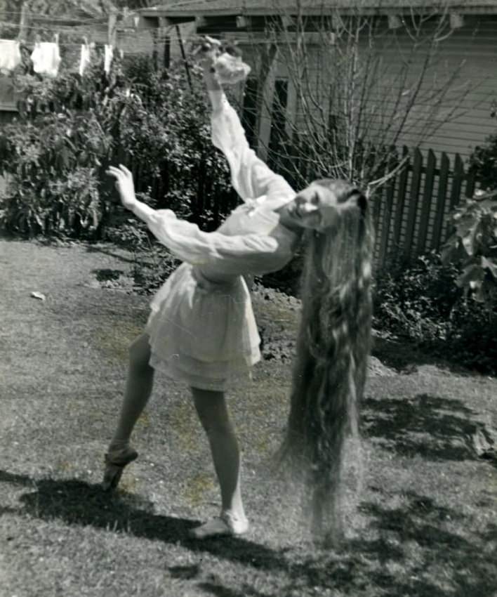 Flowing Locks: Specular Vintage Photos Long-Haired Ladies by Stan Shuttleworth