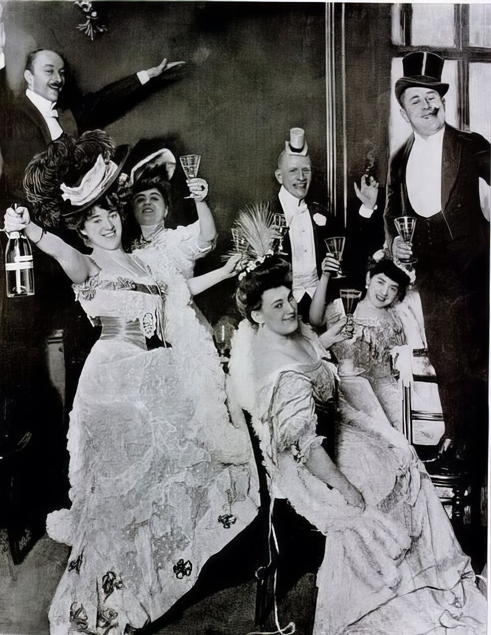 New Year's Eve during the Edwardian Era.