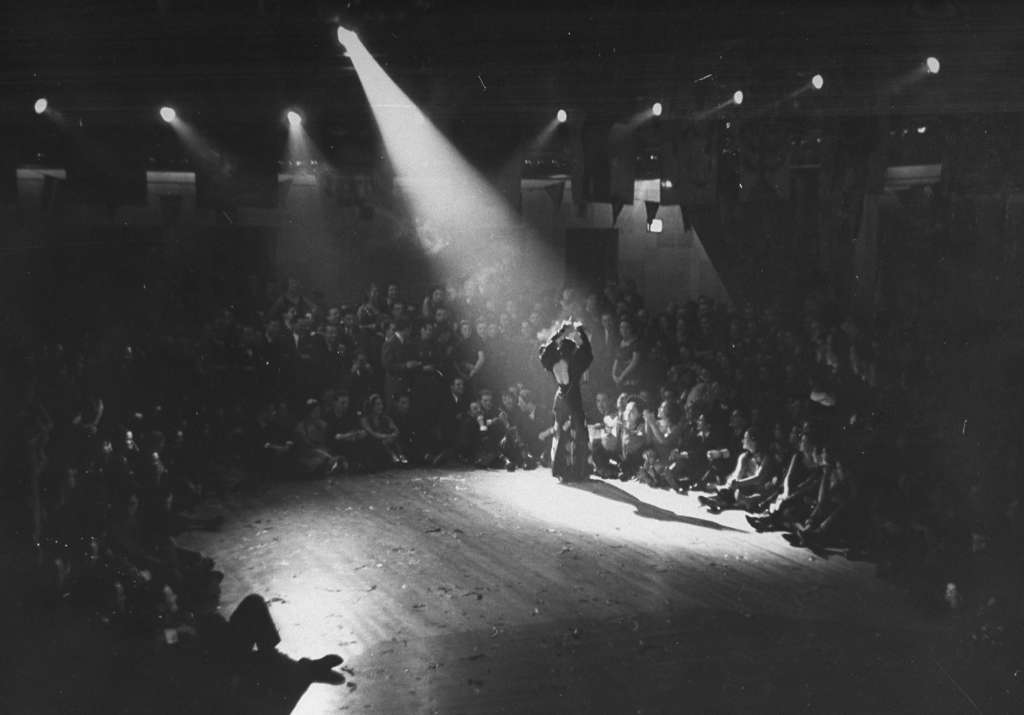 Margarita Buencore dancing at the Webster Hall New Year's Party, 1938.