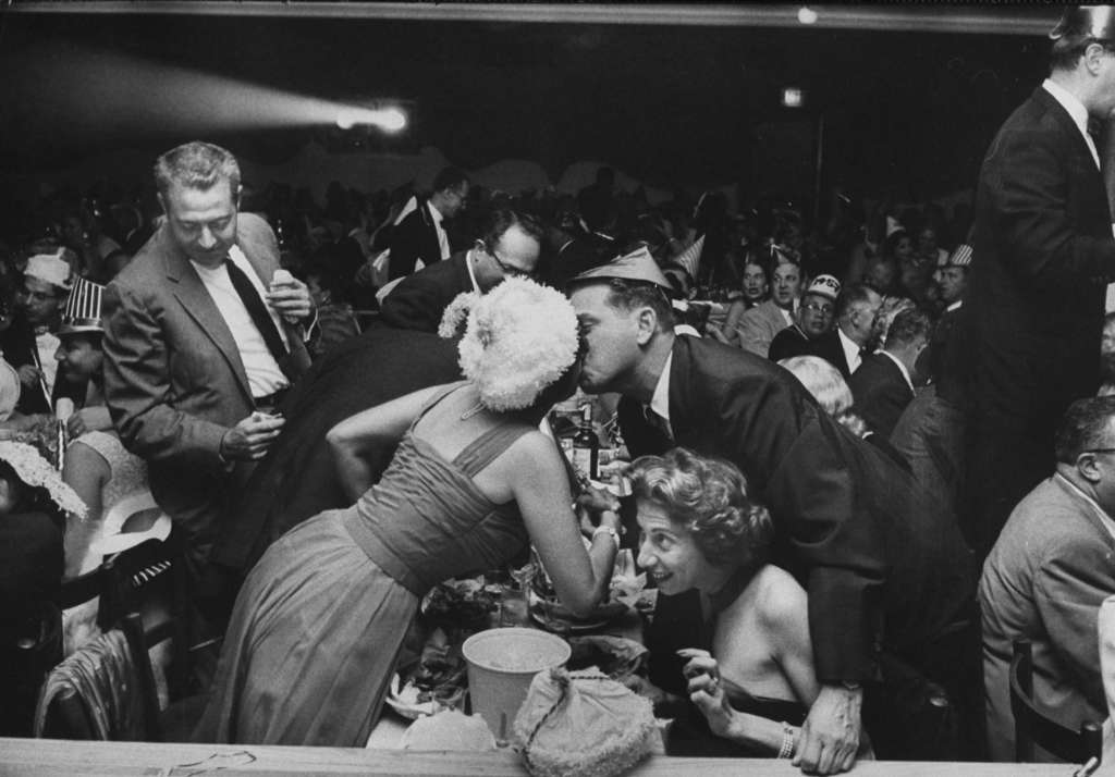 New Year's Eve celebration, 1957.