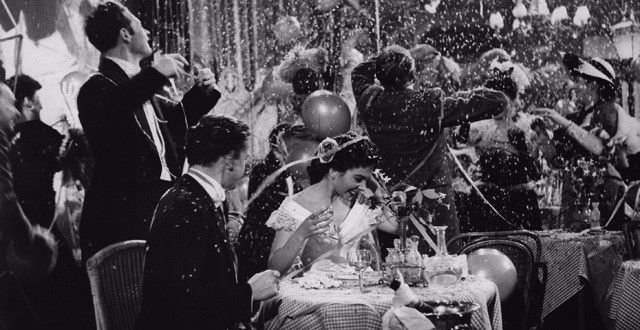 New Year's Eve party, 1940s.