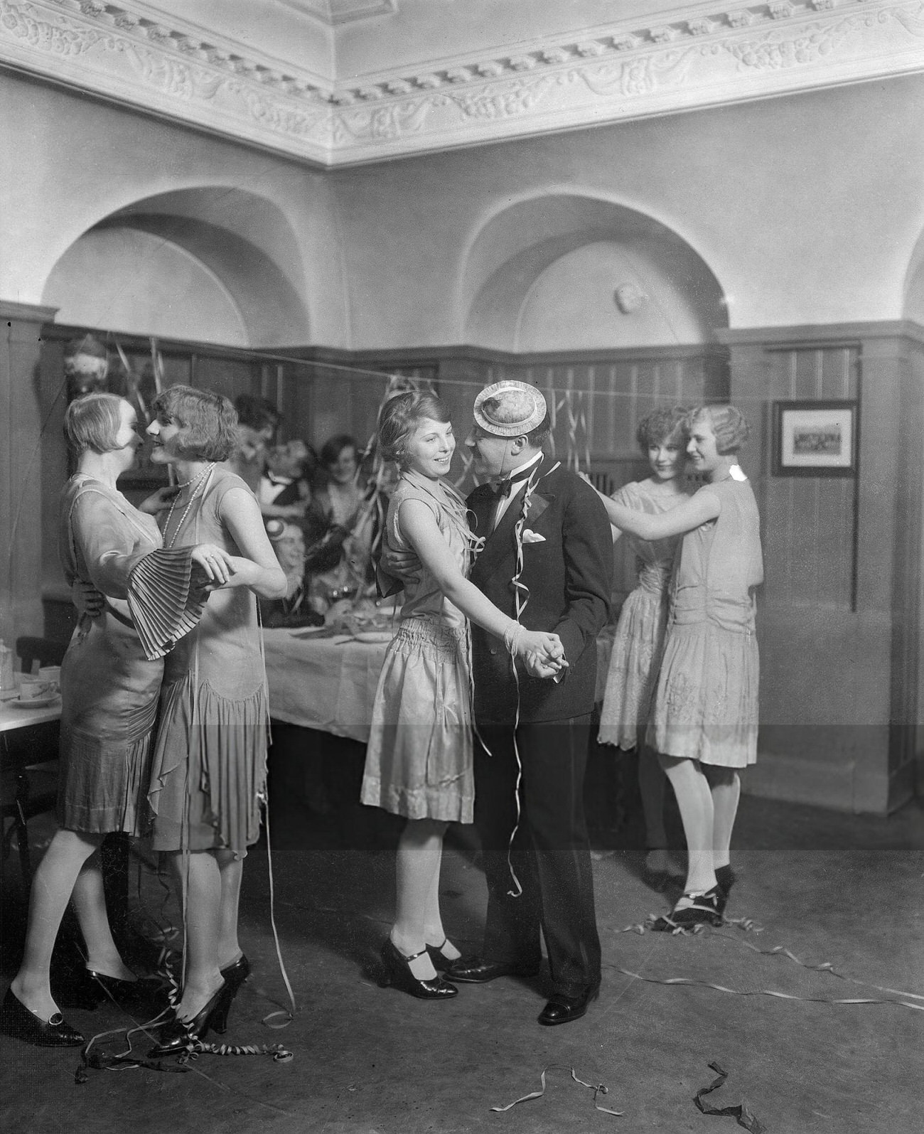 Paul Morgan at a party, 1928.