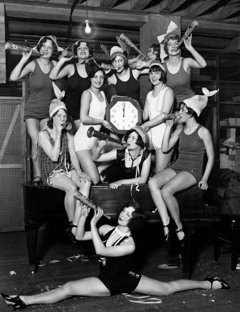 A New Year's Eve party in Chicago, 1927.