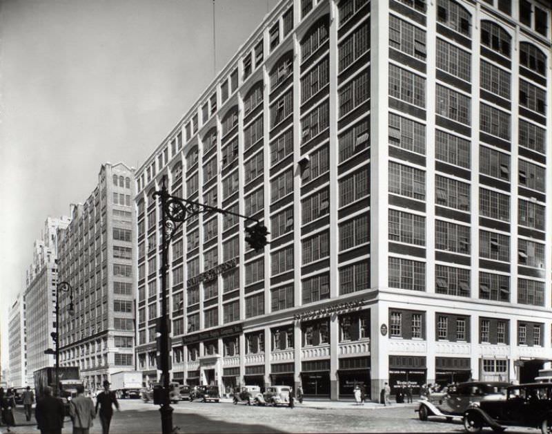 Spring and Varick Streets, Manhattan. stinghouse Electric Supply Co. and other loft buildings along Varick street, showrooms on lower floors.