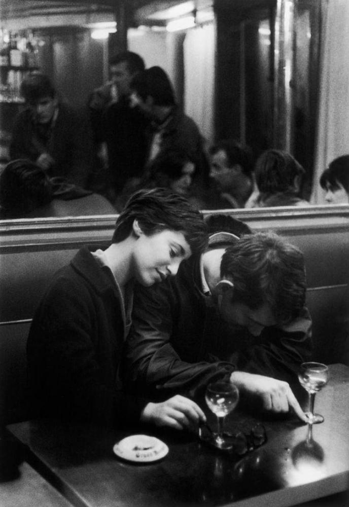 Couple in La Methode cafe, 1960.