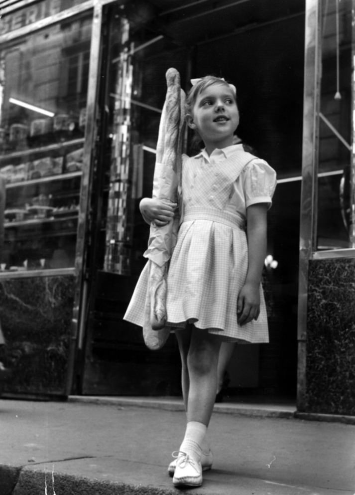 From a young age, the French trust their children to do grocery shopping and not spend the money on drugs. 1961.