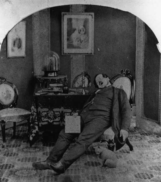 Uncomfortable sleeping arrangements, 1860.