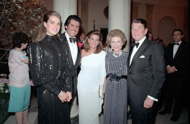 Wayne Newton, Kathleen McCrone, and Brooke Shields