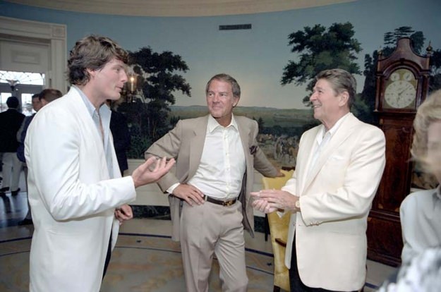 Christopher Reeve and Frank Gifford