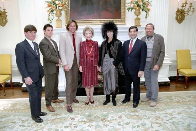 Tom Cruise, Bruce Jenner, Cher, and Robert Rauchenberg